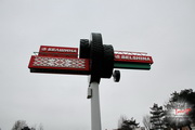 Illuminated advertising stand for 
