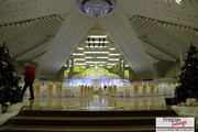 Festive decoration of the exhibition complex's hall, Minsk, Belarus, 2013.