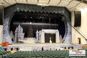 Stage decoration for new year within the campaign 